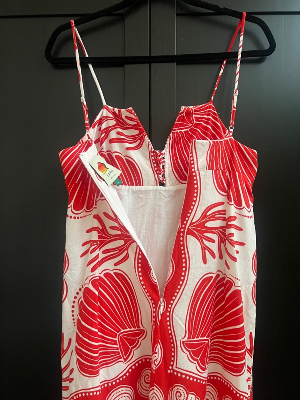 FARM Rio Off-White Ainika Shell Maxi Dress Size Small - Picture 10 of 16